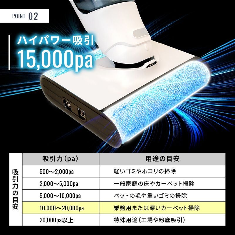 掃除機 水拭き コードレス サイクロン パワフル吸引 電動モップ 乾湿両用 自動洗浄フローリング用 自走式 床掃除 温水対応 充電式 静音 ハンディクリーナー スティッククリーナー サイクロンクリーナー 一人暮らし 家庭用