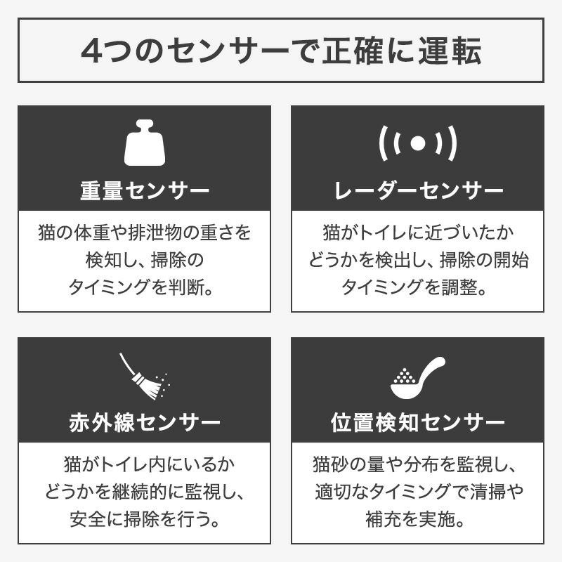 ペットトイレ 猫 トイレ 自動 大型 自動トイレ 自動猫トイレ ネコ自動トイレ 猫トイレ 猫のトイレ ネコのトイレ 全自動 自動ネコトイレ 全自動猫トイレ 本体 大きめ 多頭飼い おしゃれ 人気 消臭 猫砂 掃除