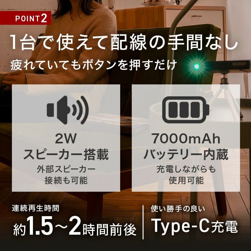 薄型 プロジェクター ポータブル ポータブルプロジェクター ホームプロジェクター 小型 家庭用 Android11 バッテリー 7000mAh 自動台形補正 スピーカー 内蔵 軽量 高音質 1年保証 ワイヤレス 持ち運び 寝室 ワンルーム