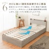 たっぷり収納 引き出し2杯付き 2口コンセント付き 木製ベッド オーク ウォールナット ヘッドボード付き ベット 一人暮らし フロアベッド ローベッド 韓国 キャスター付き